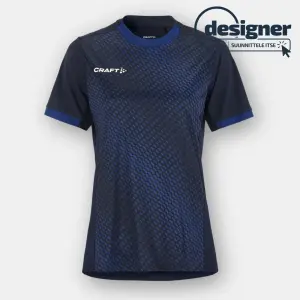 Craft Evolve 2.0 Craphic Jersey W naisten pelipaita jalkapalloon salibandyyn painatuksilla